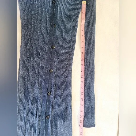 rag & bone Blue Long Sleeve Knit Dress - Picture 6 of 8